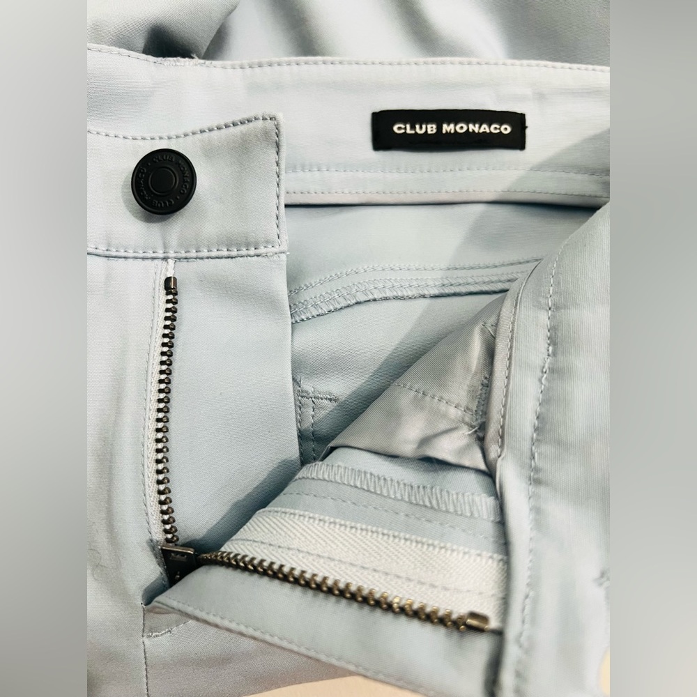 Club Monaco Pastel Blue Pants Jeans Size XS 65% Cotton 30% Viscose 5% Elastane - Picture 5 of 10